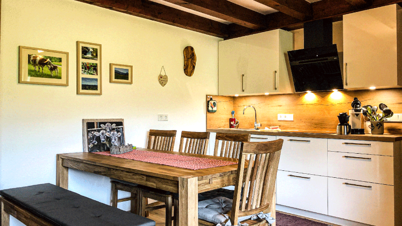 FEWO Sabine Kueche_01 Ferienwohnung Sabine in Weißach bei Oberstaufen